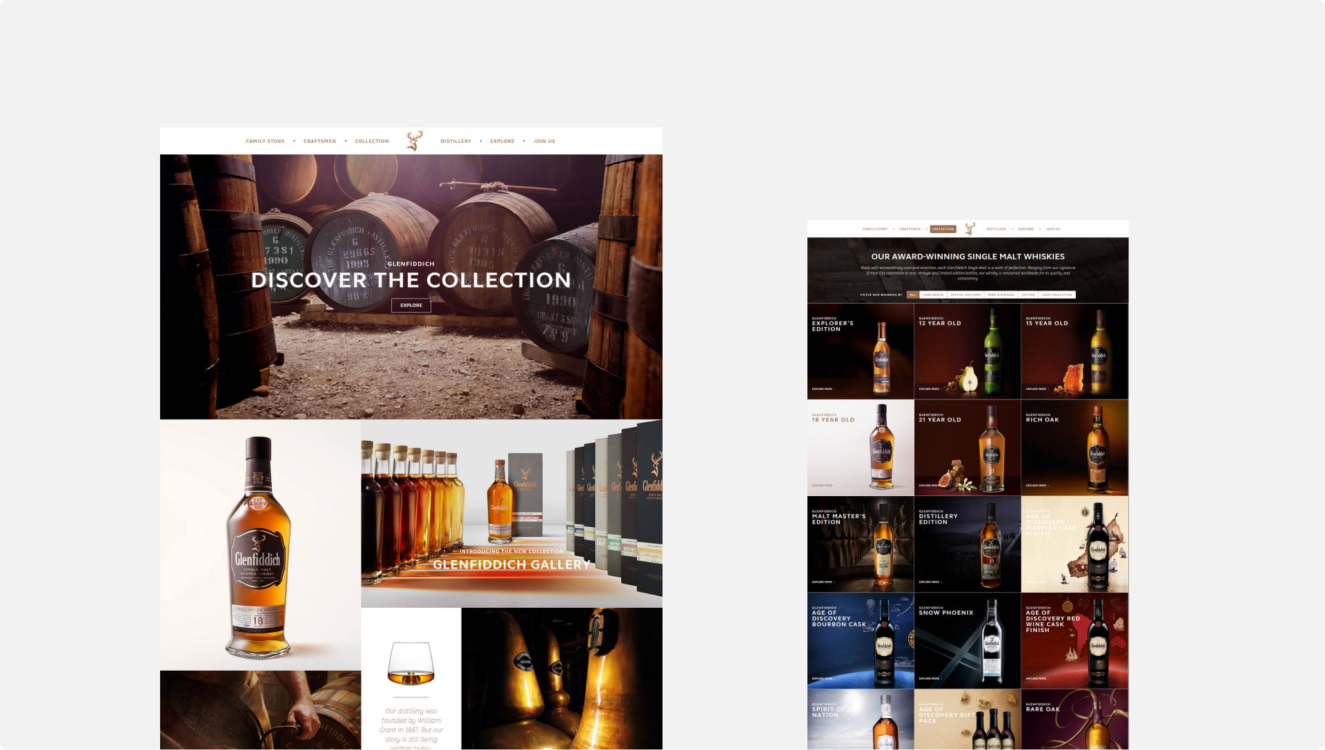desktop layoutsGLENFIDDICH